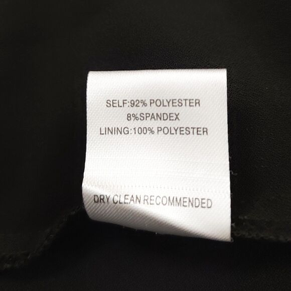 Ali & Jay Jumpsuit Womens Small Black Asymmetrical Pleated One-Piece V-Neck - Picture 9 of 12